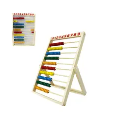 GENERICO - Abaco Aprendizaje Matematica Numeros En Madera Interactivo