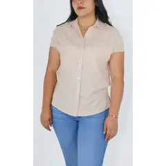 L Y H - Blusa Para Mujer Manga Corta Beige Marca L&H Ref 1F412688