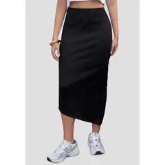 ATYPICAL - Falda Larga Mujer Negro 111949