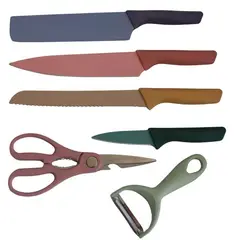 CLEAR - Set de Cuchillos Tijera y Pelador