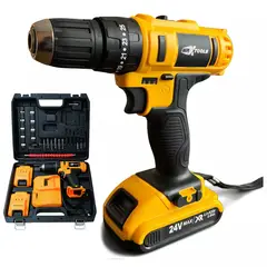 ONE PIXEL - Taladro Inalámbrico Portátil De 24v 2 Baterías 2 velocidades