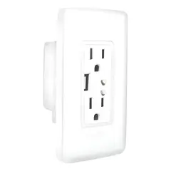 TECNOHOGAR JS - Toma Corriente Doble Inteligente Wifi App Alexa Google Home