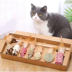 GENERAL - Juego 7 Figuras Para Gatos