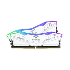 TEAM GROUP - KIT DE MEMORIA RAM T-FORCE DELTA 2 X 16GB 6000MHZ DDR5 RGB WHITE- PC