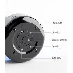 GENERICO - Mini Parlante Z5 Bluetooth 5.0 - 5W Potente, USB/SD - Compacto y Portátil