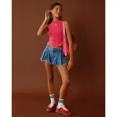COOLWAY - TENIS MODA GOAL PARA MUJER ROJO