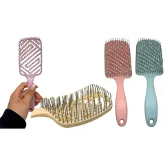 MAZUGI - Cepillo Para Cabello Tipo Raqueta Plástico Colores Pasteles