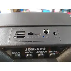 GENERICO - Parlante JBK-623 Bluetooth 7W USBSDFMAUX + Entrada para Micrófono