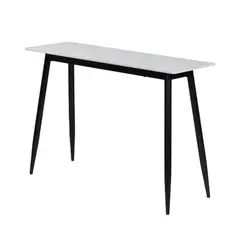 MUEBLES FIOTTI - Mesa consola Blanca Piedra Sinterizada