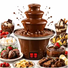 ONE PIXEL - Fuente Chocolatera 3 Niveles Mini Profesional Electrica Fondue