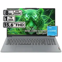LENOVO - PORTÁTIL IDEAPAD SLIM 3 15IRU8 INTEL CORE I3-1315U 8GB RAM 1TB SSD 15.6" FHD