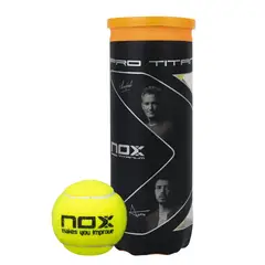 NOX - Bote de 3 pelotas de pádel PRO TITANIUM Bolas