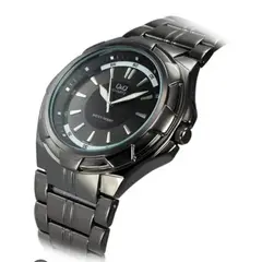 GENERICO - Reloj Análogo Qyq Hombre Dluxe Quartz Q&q Acero + Estuche