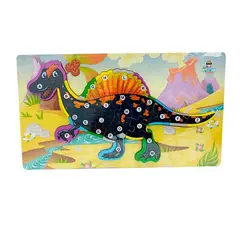 GENERICO - Rompecabezas Dinosaurio Aprendizaje Abecedario Didactico