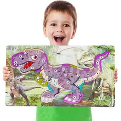 GENERICO - Rompecabezas Dinosaurio Aprendizaje Abecedario Didactico