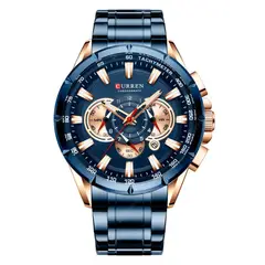CURREN - Reloj 8363 Cronógrafo Para Hombre Azul
