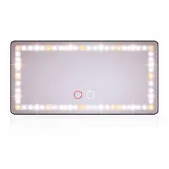 ONE PIXEL - Espejo De Maquillaje Para Visera De Carro Con 3 Modos Luz Led