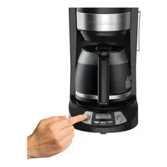 HAMILTON BEACH - Cafetera Programable 12 Tazas 46290 Negra