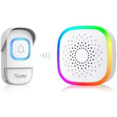 ONE PIXEL - Timbre De Puerta Inalámbrico Volumen Luz LED Portero