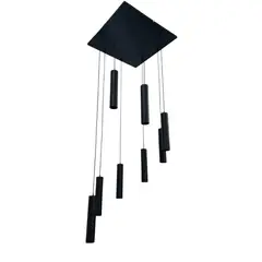 GENERICO - Lámpara de Techo Tarento Cilindros Colgante 8 Luces