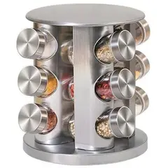 ONE PIXEL - Condimentero Redondo Para Especias Organizador Cocina X12 PCS