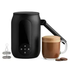TECNOHOGAR JS - Chocolatera Electrica Espumador Leche Pantalla Digital 250ml