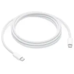GENERICO - Cable De Carga Usb Tipo C Trenzado De 2m Blanco para Iphone 240w