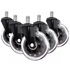 ONE PIXEL - Ruedas Para Silla Escritorio Tipo Roller Set 5 Universales