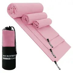 ONE PIXEL - Toalla Baño Deportiva Viaje Microfibra De Secado Rápido Set X3