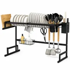 ONE PIXEL - Escurridor De Platos Organizador Y Loza Metálico 65 cm Para Cocina