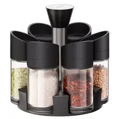 ONE PIXEL - Condimentero Giratorio Para Especias Organizador Cocina X6 PCS
