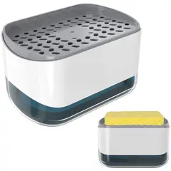 ONE PIXEL - Dispensador De Jabon Con Soporte Para Esponja