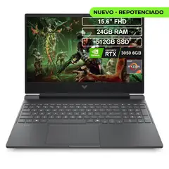 HP - Portatil Victus Gaming Ryzen 7 7445HS 24GB 512GB RTX 3050