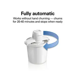 HAMILTON BEACH - Máquina para hacer helados de 4 cuartos