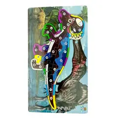 GENERICO - Rompecabezas Dinosaurio Aprendizaje Abecedario Didactico