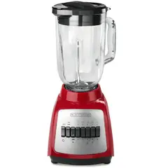 BLACK+DECKER - Licuadora 550W 4 Puntas Vidrio 10 Velocidades 1.25L