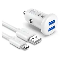 DANKI - Cargador Auto Dual USB 10W Cable 1 Metro Proteccion Picos Energeticos