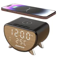 ONE PIXEL - Reloj Despertador Con Base De Carga Inalambrica 15W