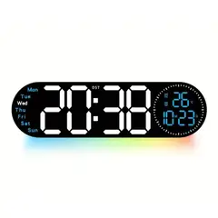 GENERICO - Reloj Digital De Pared Pantalla Led Con Segundero
