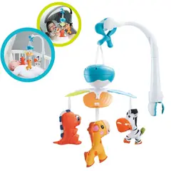 AMERICAN GENERICS - Movil Musical Para Cuna Bebe Con Proyecto Animalitos Relaja