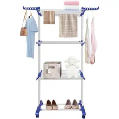 GENERICO - Tendedero Perchero Organizador Plegable De Ropa 4 Niveles