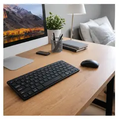 ONE PIXEL - Combo Inalámbrico Teclado K03 negro + Mouse 2.4GHz Cómodo, Silencioso y Eficiente