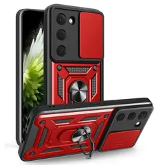 GENERICO - Funda Protector Cámara Slider Compatible Tecno Spark 40 Pro 4G Rojo