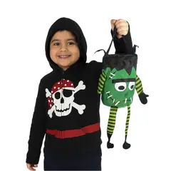 GENERICO - Bolsa Para Recoger Dulces Frankenstein Monstruo Halloween