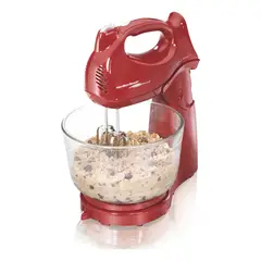 HAMILTON BEACH - Batidora Manualpie Roja 6 Velocidades