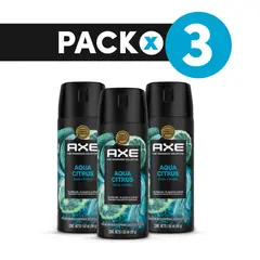 AXE - Pack 3 Desodorantes Aerosol Aqua Citrus