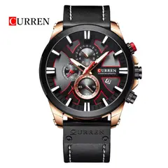 CURREN - Reloj Cronógrafo 8346 Para Hombre - Rojo