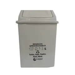 COLPLAST - Papelera Vaivén 22 Lt Blanca