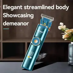 KEMEI - Máquina Cortadora de Cabello barbería profesional 2257 Profesional – Inalámbrica USB hecha en Titanio