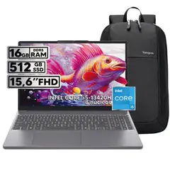 LENOVO - PORTÁTIL INTEL CORE I5-13420H 16GB RAM 512GB SSD 15.3" FHD WUXGA + BOLSO TARGUS